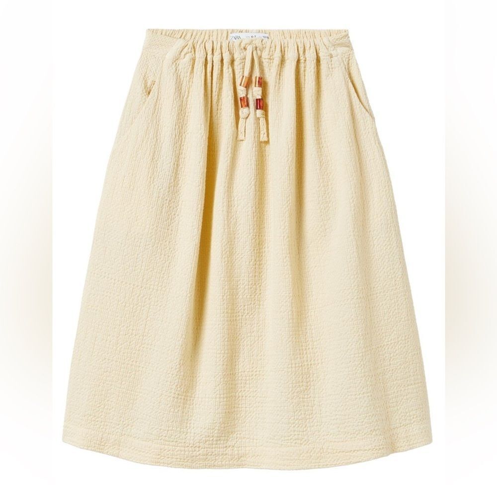 ZARA STRUCTURED MIDI SKIRT GIRLS